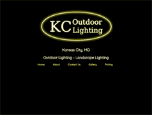 Tablet Screenshot of kcoutdoorlighting.com
